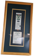 1995 Green Bay Packers Framed Unused Ticket Chicago Bears Brett Favre NFL