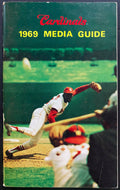 1969 St. Louis Cardinals MLB Baseball Media Guide Bob Gibson Cover Photo