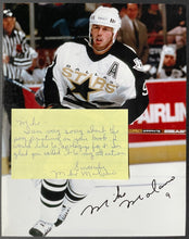 Load image into Gallery viewer, Mike Modano Autographed Dallas Stars NHL Hockey Photo + Letter Signed 8x10 HOF
