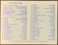 Load image into Gallery viewer, 1976 CKLY Chart Radio Survey Ontario Canada Music New Years 1977 Wild Cherry
