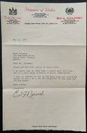 Ed Mirvish 1997 Signed Letter On His Theatre Leatterhead Vintage Autograph