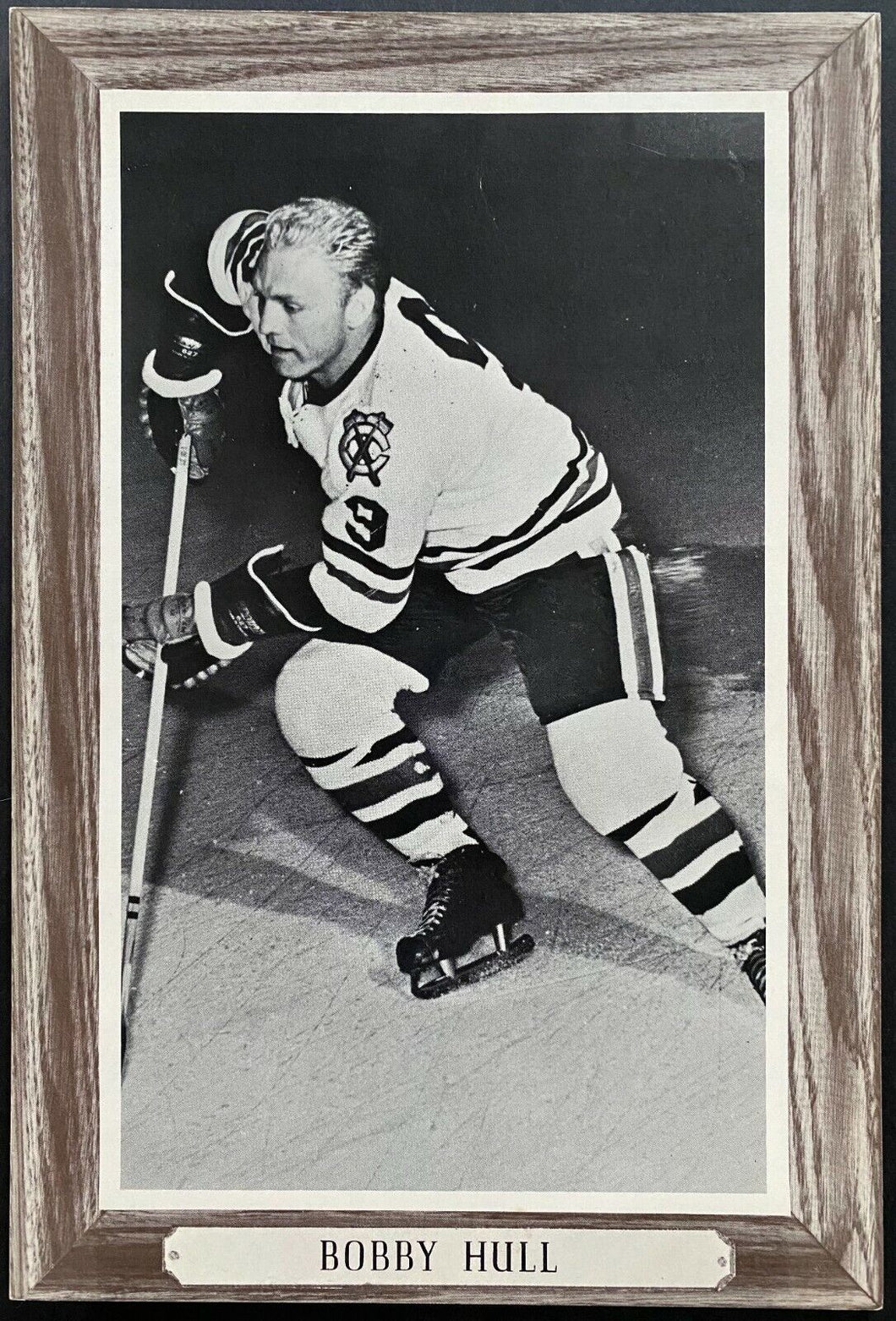 1964-1967 NHL Hockey Bee Hive Premium Chicago Blackhawks Bobby Hull Photo