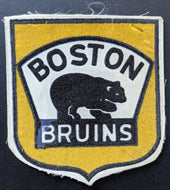 Circa 1950's Boston Bruins Patch/Crest NHL Hockey Vintage Original Six
