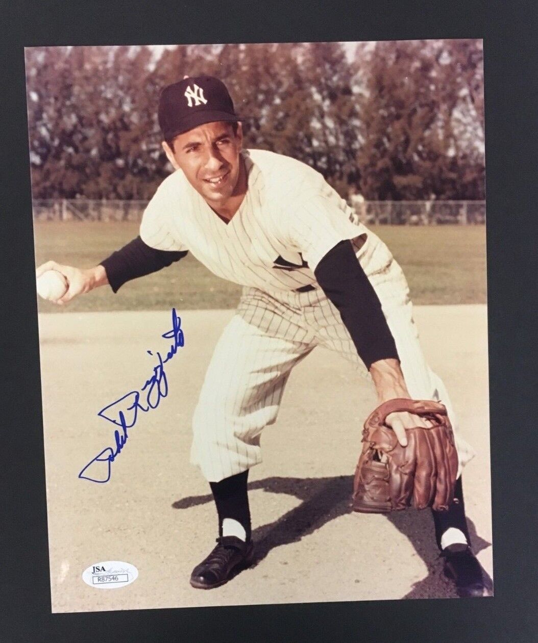 Phil Rizzuto Autographed Photo New York Yankee MLB Baseball 8 x 10 JSA