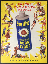 Load image into Gallery viewer, 1950s Bee Hive Golden Corn Syrup Scribbler Notebook Hockey Baseball Sports
