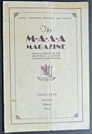 1929-30 Montreal AAA Hockey Magazine Featuring Allan Cup Amateur Team Winner