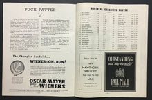 Load image into Gallery viewer, 1948 NHL Hockey Chicago Stadium Program + Tickets Blackhawks Montreal Canadiens

