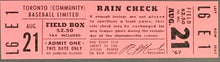 Load image into Gallery viewer, 1967 International League Baseball Ticket Toronto Maple Leafs Last Season
