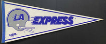 Load image into Gallery viewer, 1983 USFL LA Express Football Team Full Size Pennant Vintage 30" Defunct
