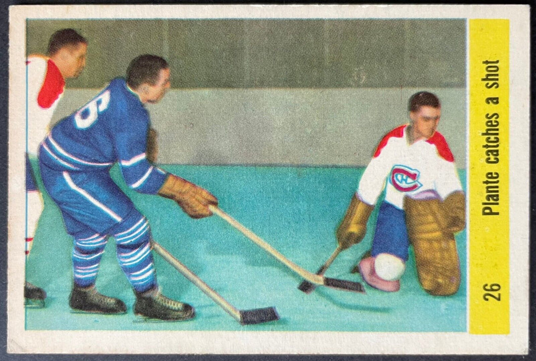 1958-59 Parkhurst Hockey Card #26 Jacques Plante Montreal Canadiens Vintage NHL