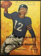 Load image into Gallery viewer, 1960 CFL Football Program Winnipeg Blue Bombers vs Edmonton Eskimos Vintage

