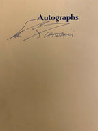 1976 Signed Dinner Program NHL Hockey Hall of Famer Ed Giacomin Autographed