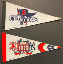 Load image into Gallery viewer, 2013 World Series Champions Boston Red Sox Pennant Lot (2) Fenway Park 16&quot;
