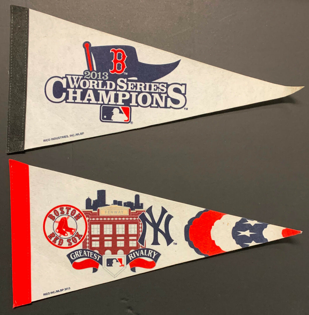 2013 World Series Champions Boston Red Sox Pennant Lot (2) Fenway Park 16