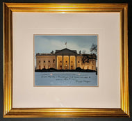 Framed Signed White House Photo Ronald Reagan United States President JSA LOA