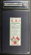1972 Summit Series Canada vs USSR Hockey Ticket Game 4 Vancouver Coliseum iCert