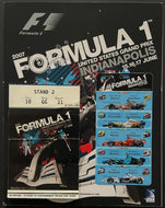 2007 Indianapolis Speedway US Grand Prix Ticket + Program Lewis Hamilton Wins
