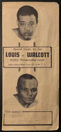 1948 Heavyweight Boxing Championship Brochure Joe Louis v Jersey Joe Walcott Vtg