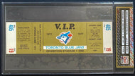 1977 Toronto Blue Jays Inaugural 1st Game Rare Gold Ticket iCert 9.5 Opening Day