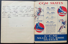Load image into Gallery viewer, 1920's CCM Scribbler Red Exercise Book Bicycles Featured Cover Vintage Original
