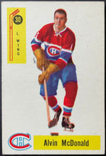 Load image into Gallery viewer, 1958-59 Parkhurst Hockey Card #30 Alvin McDonald Montreal Canadiens Vintage NHL
