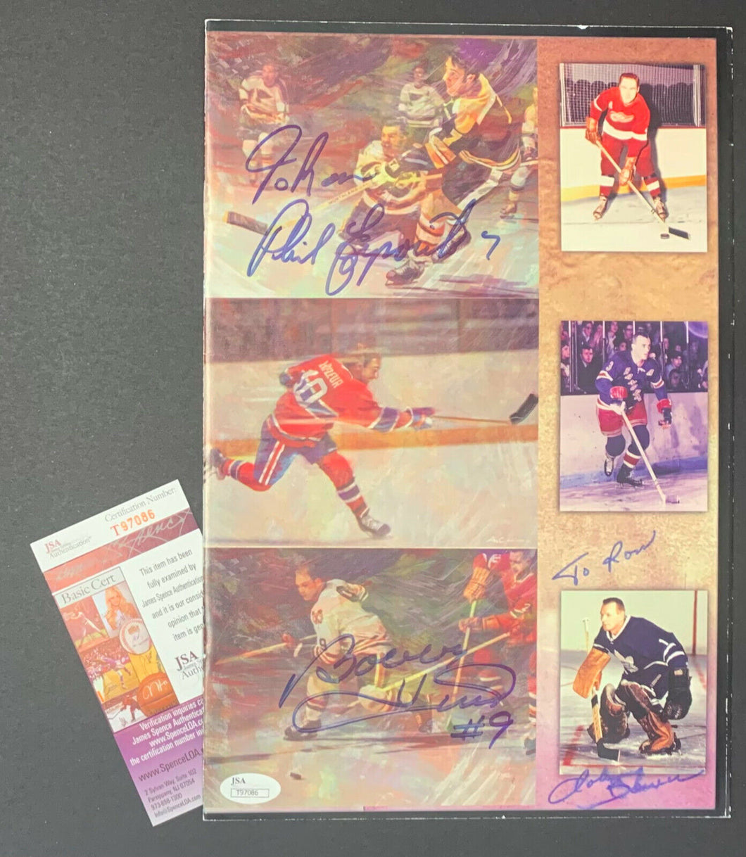 2001 Hamilton Sports Dinner 50th Anniversary Program Autographed x3 Bower + JSA