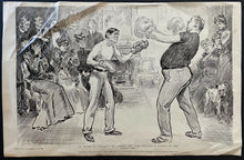 Load image into Gallery viewer, 1904 Vintage Life Publications Company Boxing Themed Print Vtg Boxers
