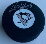 Sergei Gonchar Signed Pittsburgh Penguins NHL Hockey Puck Autographed COA