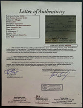 Load image into Gallery viewer, Joe DiMaggio Signed Check Yankee Clipper 1991 Autographed Cheque MLB JSA LOA
