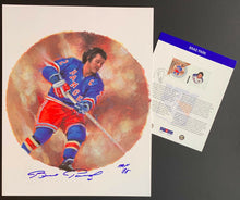 Load image into Gallery viewer, 2004 Canada Post NHL All Stars Lithograph &amp; Stamp Set Signed By Brad Park
