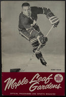 1962 NHL Hockey Program Toronto Maple Leafs MLG Detroit Red Wings Howe Mahovlich