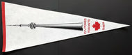 1970's CNE Tower Full Size Felt Pennant Vintage Toronto Canada