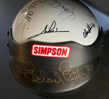 Load image into Gallery viewer, Autographed Simpson Racing Helmet Signed x25 Nascar Legends Petty Andretti
