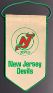 Vintage Official NHL Hockey New Jersey Devils Banner Pennant Wall Hanger 5x10