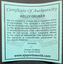 Load image into Gallery viewer, Kelly Gruber Signed Rawlings Baseball Bat Autograph World Series Inscription COA
