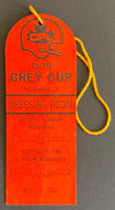 1979 Grey Cup Official CFL Football Game Dressing Room Pass Alouettes Eskimos