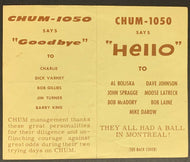 1963 Chum Radio Survey Chart Toronto The Chiffons Bobby Vinton Skeeter Davis