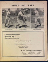 Load image into Gallery viewer, 1945 IL Baseball Program Toronto Maple Leafs Eisenhower + Churchill on Cover
