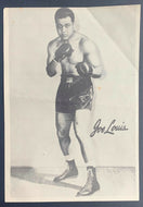 1940's Joe Louis Vintage Promo Boxing Photo Heavyweight Champion