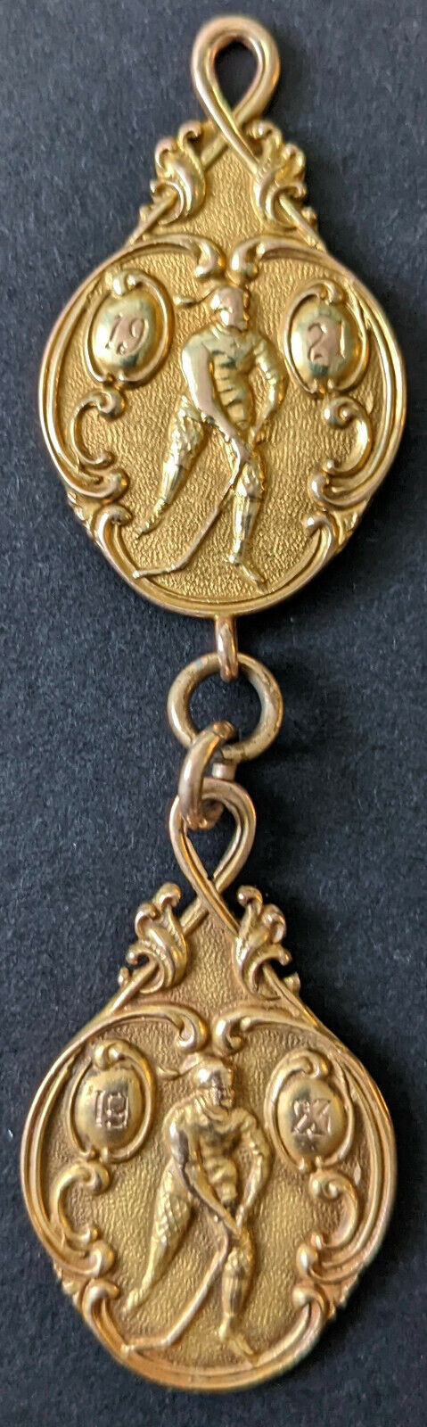 x2 1920-21 OHA Jr Hockey Champs Frank Carson NHLer Pre NHL Gold Medal Stratford