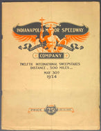 1924 Indy 500 Racing Program Indianapolis Motor Speedway Corum & Boyer Win