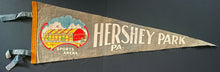 Load image into Gallery viewer, 1950&#39;s Hershey Park Sports Arena Vintage Original Pennant Wilt Chamberlain NBA
