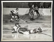1962-63 Toronto Maple Leafs Gardens Type 1 Photo Norm Ullman Bob Nevin NHL VTG