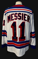 Mark Messier Autographed New York Rangers Fanatics NHL Hockey Jersey Stanley Cup