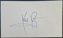 Load image into Gallery viewer, Neil Armstrong Autographed Signed Index Card 1st Man On The Moon NASA JSA LOA

