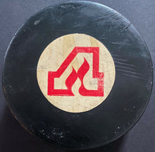 Load image into Gallery viewer, Atlanta Flames NHL Game Puck Viceroy Approved MFG Vintage Used 1972-1980

