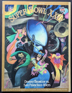 1990 Super Bowl XXIV NFL Football Game Program San Francisco 49ers vs Denver
