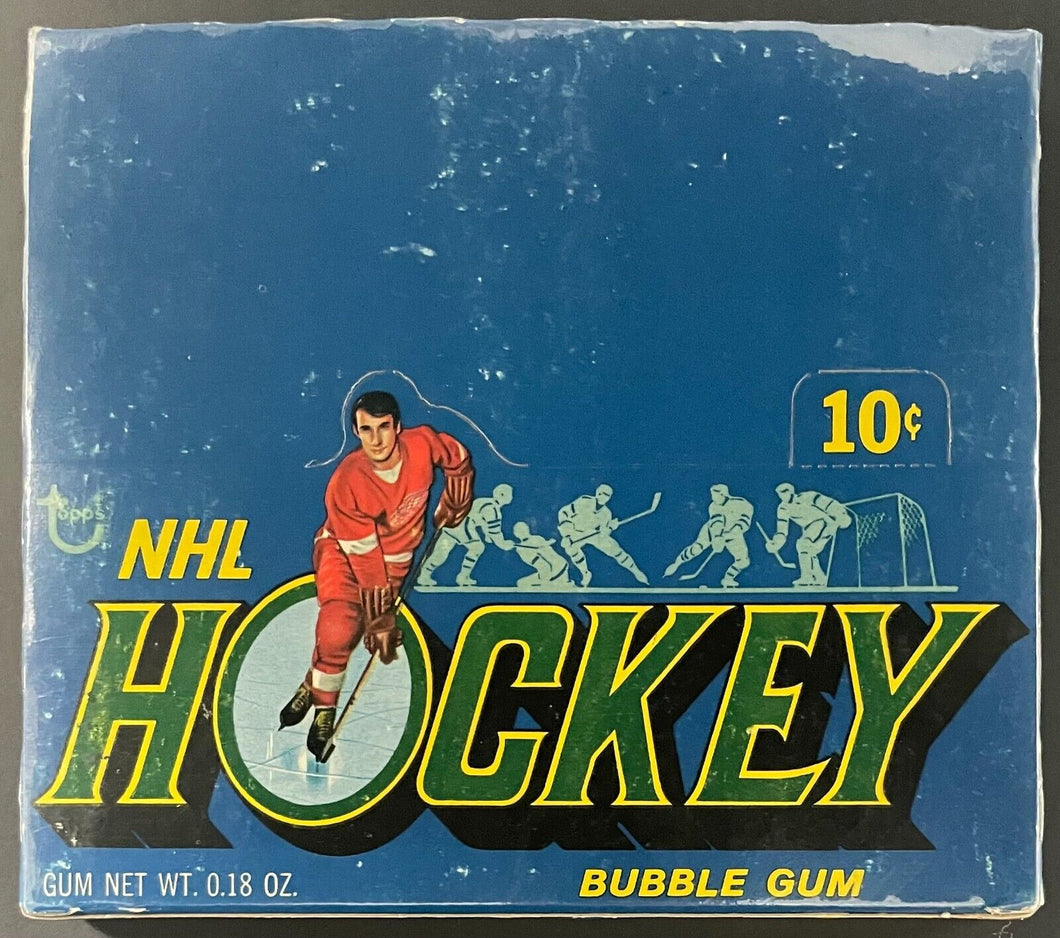 1971/1972 Topps NHL Hockey Bubble Gum 24 count Empty Box Vintage Sports