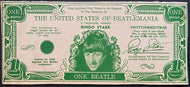 1964 Ringo Starr United States Of Beatlemania $1 Bill Beatles Novelty Fab 4