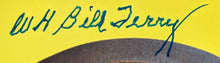 Load image into Gallery viewer, Bill Terry Signed Hall Of Fame Plaque Autographed Postcard Giants MLB HOF JSA
